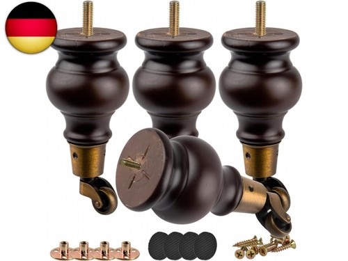 14cm holz möbelfüße mit - 14cm,