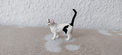 Schleich katze schwarz - schwarz, weiß