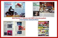 BSA Rocket 3 750ccm mit 58PS Literaturpaket - 3 komplette Zeitschriften