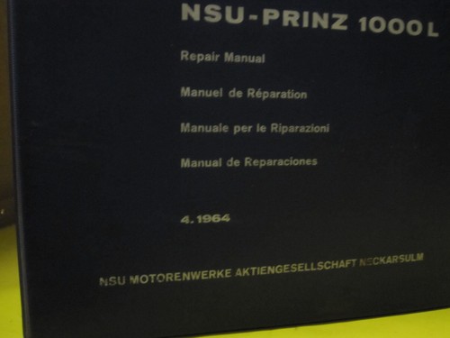 Reparaturhandbuch nsu prinz - reparaturhandbuch,