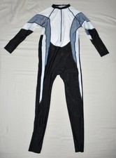 Schwimmanzug Ganzanzug Surfanzug Badeanzug Herren M 48 weiß grau schwarz