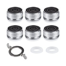 6 Stück M24 Perlator mit Neoperl-Filterelemen Strahlregler Wassersparen Wasse...