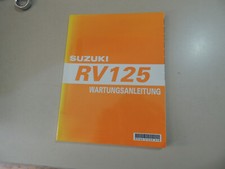 Suzuki RV 125 VanVan 2003  Werkstatthandbuch Reparatur Wartung