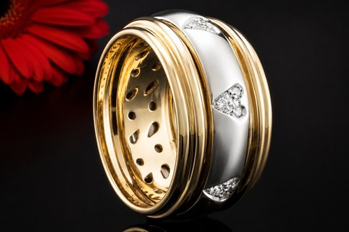 Wempe ring drehring mit - ring,