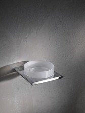 KEUCO Seifenschale, Metall chrom, Kristallglas, Ablage Seifenhalter, Edition 400