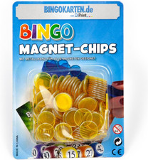 100 Bingo Magnet-Chips Mit