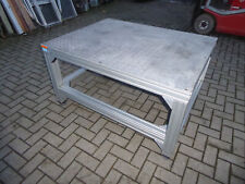 Maschinentisch dickes Aluminiumsystemprofil + Riffelblech Schweisstisch TOPPi