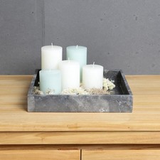 Deko-Marmor-Tablett 30 cm