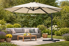 Alu Ampelschirm 300cm Beige