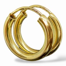 333 Gold Creolen Ohrringe Neu