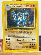 Machomei 8/102 Basis Set Holo Deutsch VG Pokemon