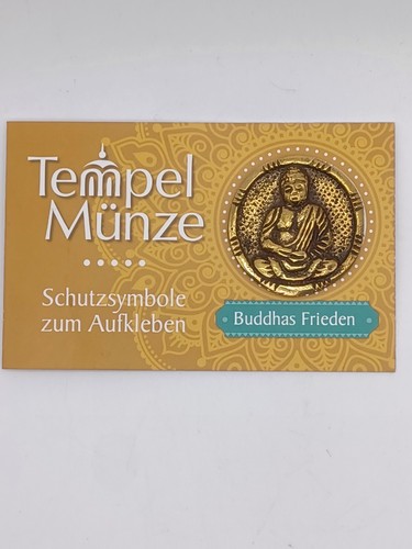 Tempelmünze buddha messing - tempelmünze,