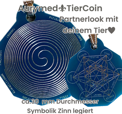 Anhänger tier coin metatron - anhänger,