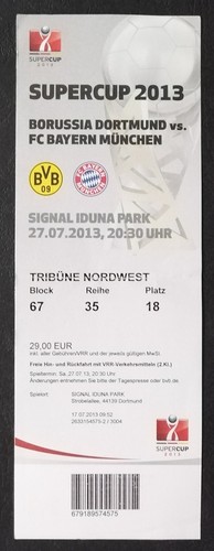 Ticket ehrenkarte supercup - ehrenkarte,