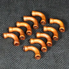 10St. 90° Bogen Fittings 4mm für Dampfmodellbau Modellbau