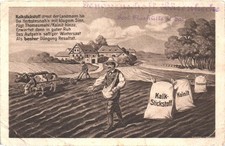 Kalkstickstoff streut der