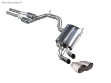 Milltek Sportauspuffanlage ab Kat Audi RS3 8P Sportback 2x90mm rund Titan matt