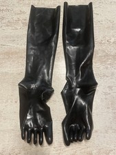 Latex Zehensocken/-strümpfe ca. 40 cm lang schwarz Gr. M SIE & IHN 1A-Qualität
