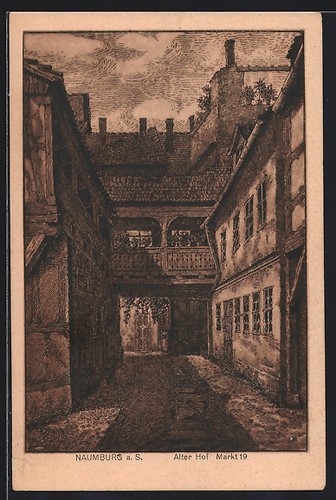 Künstler naumburg saale - künstler-ak,