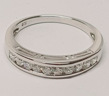 Eleganter ring weissgold 375 - weissgold,