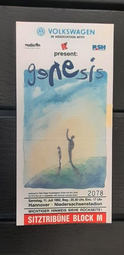 Genesis tour ticket - ticket, 1992