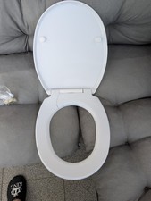 WC Sitz mit Absenkautomatik, Toilettendeckel, Toilettensitz O-Form Gebrochen