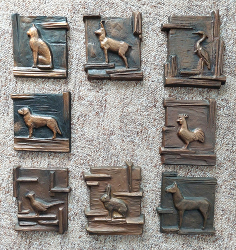 8er set wandreliefs bilder - 8er,