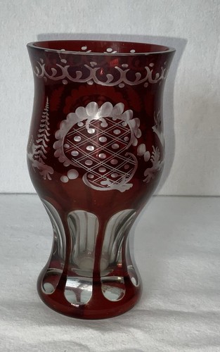 Rubin glas vase becher - glas,