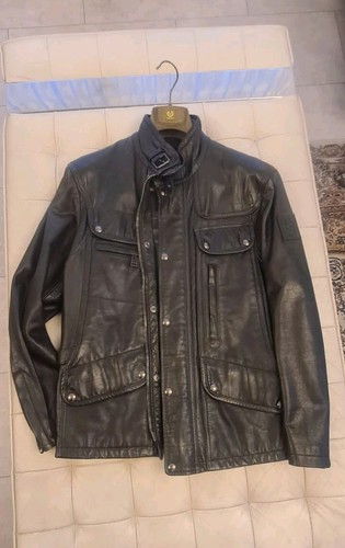 Belstaff maple leather jacke - maple,