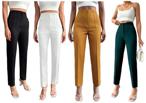 Damen business hose high - high, waist