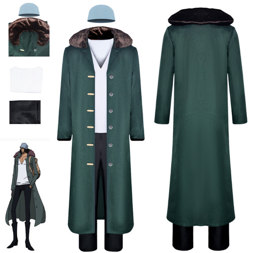 Anime one piece kuzan cosplay - anime,