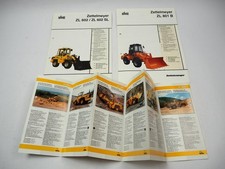 3x Prospekt Zettelmeyer ZL 602 801 Radlader Gesamtprogramm 1990er Jahre