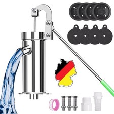 Edelstahl Handschwengelpumpe Schwengelpumpe Wasserpumpe Handpumpe Gartenpumpe DE