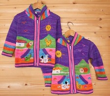 Kinder strickjacke lila - kinder,