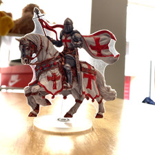 Ritter mit pferd aufstellfigur - ritter,