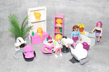 playmobil beauty salon friseursalon haare becken theke figuren zu kaufhaus city