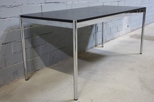 USM Haller Schreib-Tisch Konferenz Eiche schwarz alle Maße 75 100 150 175 200