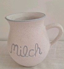 Milchkrug, weiß-hellblau, 1 L
