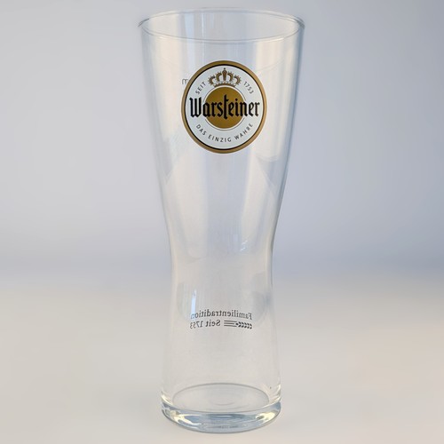 One pint warsteiner bierglas - one,