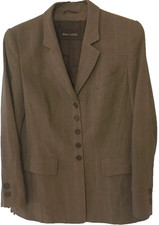 Lagerräumung: RENA LANGE Couture, Design-Jacket, Blazer, Gr 38 Schurwolle braun