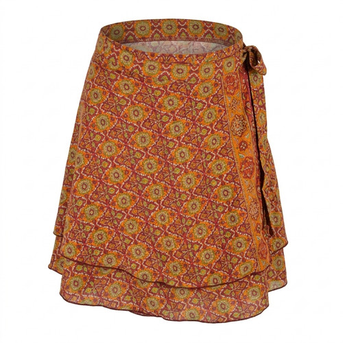 Damen wickelrock boho hippie - wickelrock,