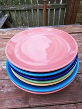 Bunte Keramik Teller 8 Stück
