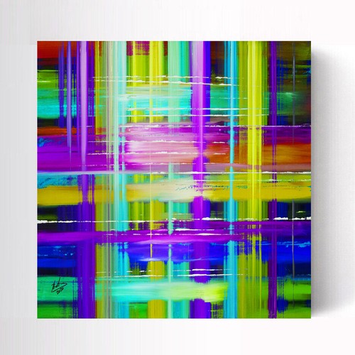 Bunt abstrakt wandbilder xxl - bunt,