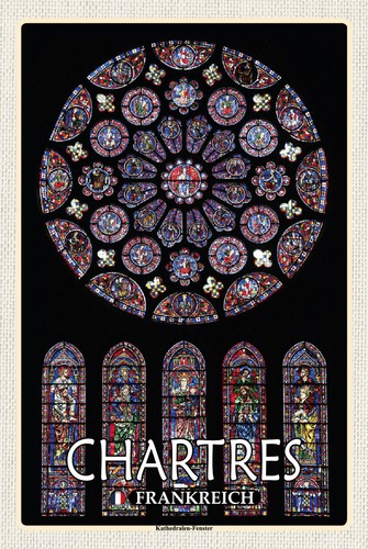 Blechschild 20x30 chartres - 20x30,