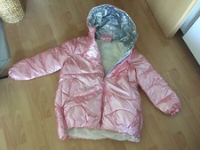 Glanznylonjacke in rosa XXL