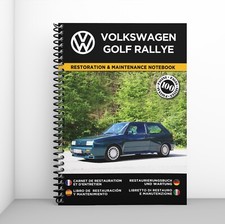 VOLKSWAGEN GOLF RALLYE : Restaurierungsnotizbuch & Wartung - KOSTENLOS VERSAND