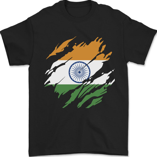 Torn india flag indian day - india,