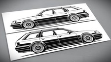 Audi 100 Avant Aufkleber