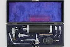 Vintage Gowllands Otoskop & Ophthalmoskop Diagnose‑Set – antikes Medizin
