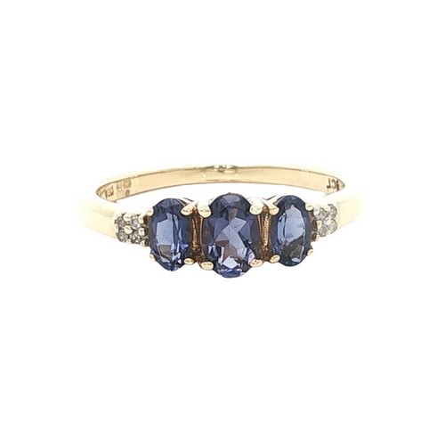 Ring gold iolith - ring, kt